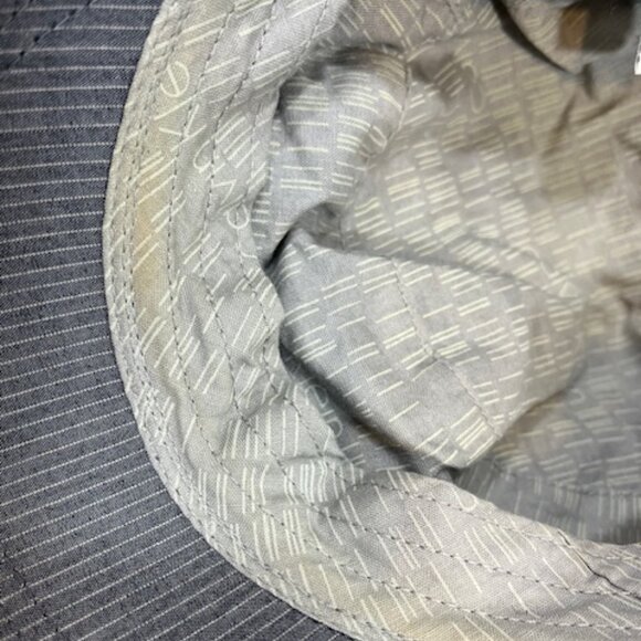 Calvin Klein Cotton Blend Conductor Cap Hat Heather Grey Striped - Picture 11 of 12